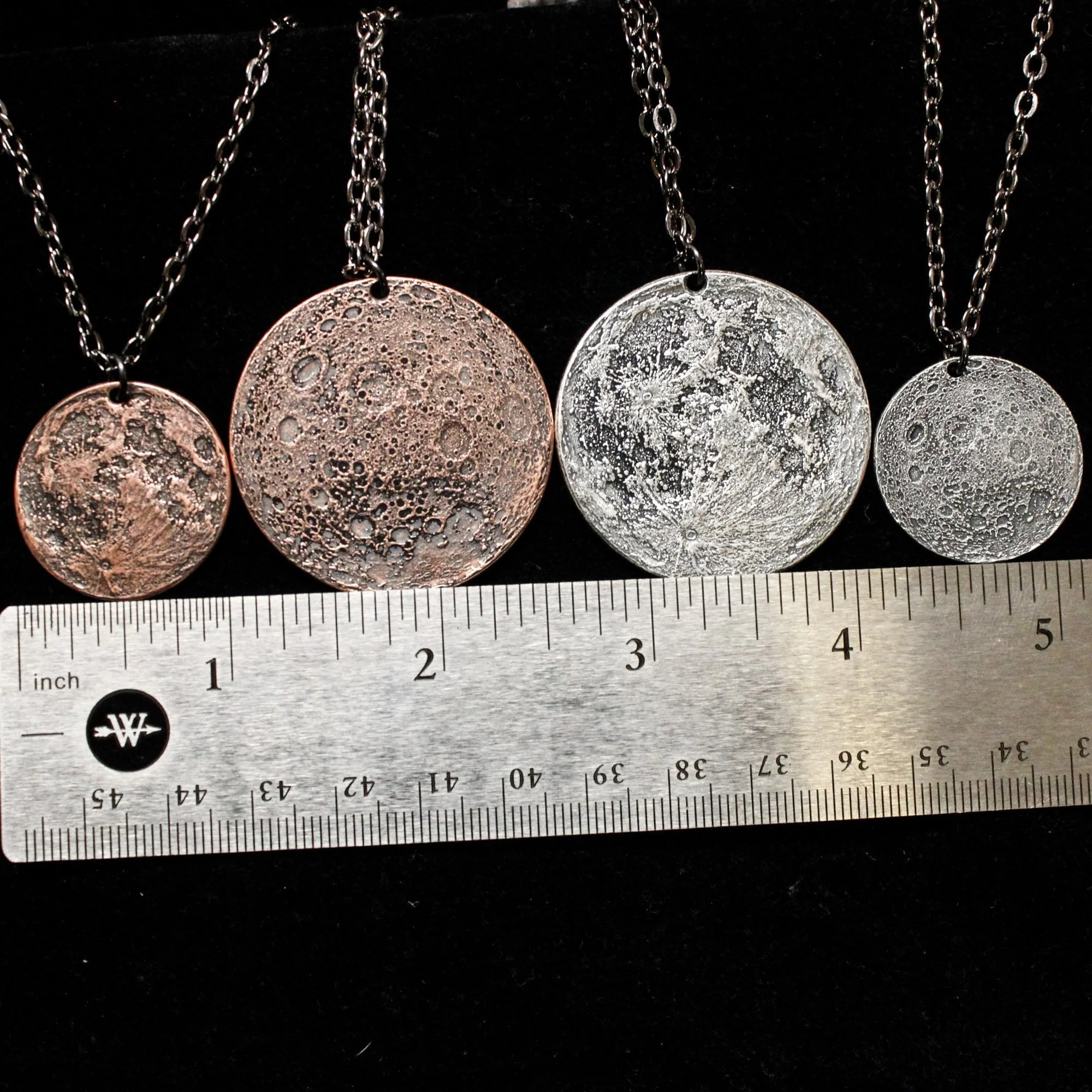 Copper Super Blood Moon Necklace - Large 1.5 in Pendant or Charm - Image 6